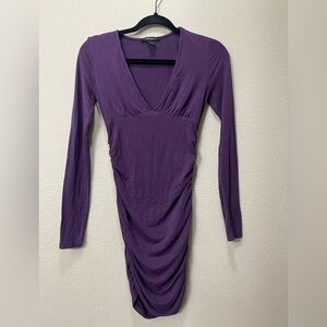 F21 Plum bodycon dress